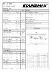 SOUNDMAX SX-M62BN 16 CM MİDRANGE 280 WATT MAXİMUM POWER 140 WATT RMS POWER ÇİFT FİYATIDIR