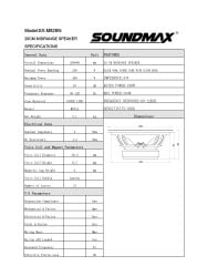 SOUNDMAX SX-M82BN 20 CM MİDRANGE 400 WATT MAXİMUM POWER 200 WATT RMS POWER ÇİFT FİYATIDIR
