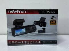 NEWFRON NF-VS105 3 KAMERALI KAYITLI 4K WİFİ KONTROLLÜ ARAÇ İÇİ KAMERA KAYIT CİHAZI DVR