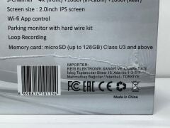 NEWFRON NF-VS105 3 KAMERALI KAYITLI 4K WİFİ KONTROLLÜ ARAÇ İÇİ KAMERA KAYIT CİHAZI DVR