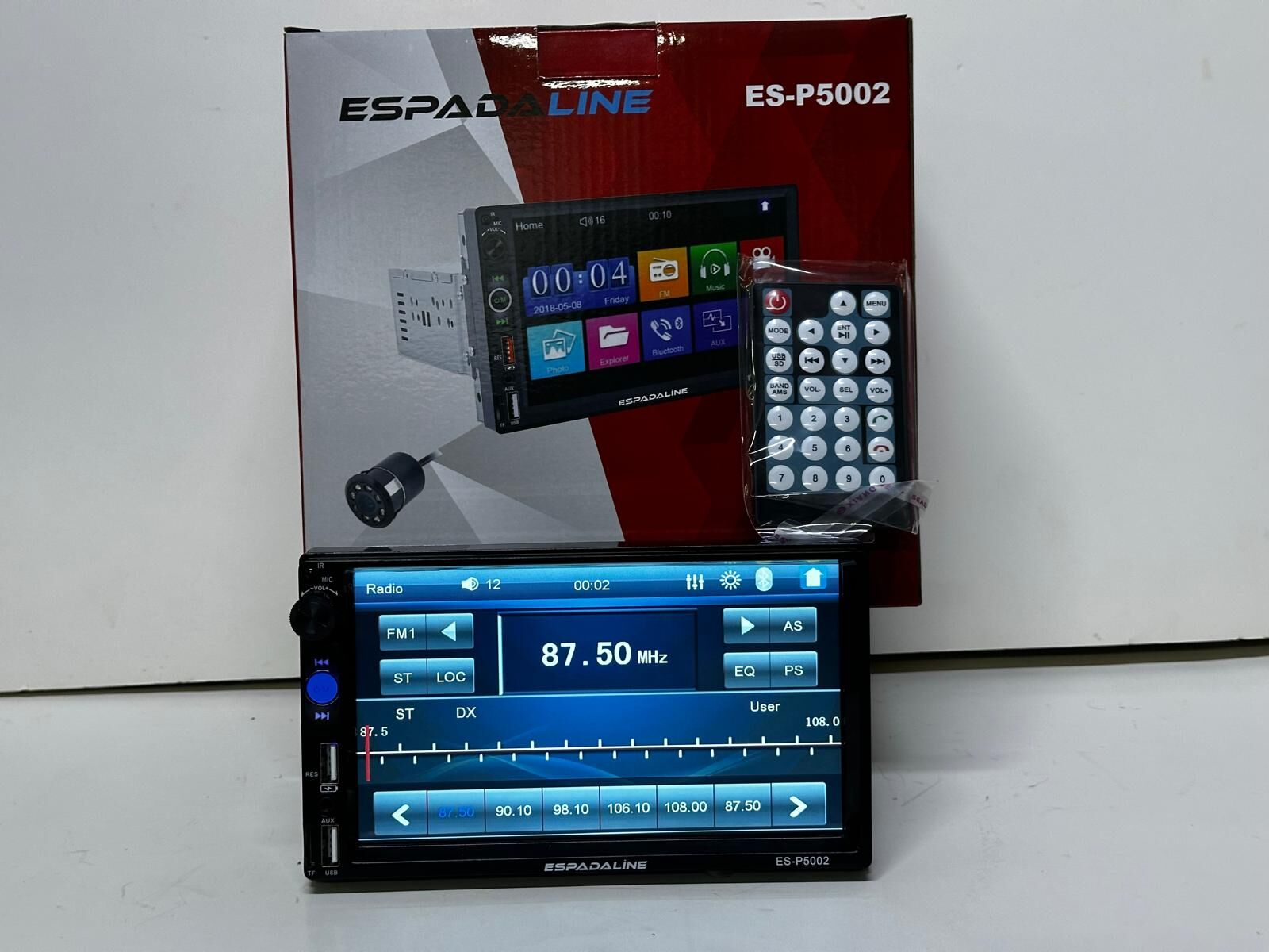 ES-P5002 SİNGLE DİN OTO TEYP 7 DOKUNMATİK EKRAN ŞAHİN DABIL TEYP USB BT KAMERA HEDİYE