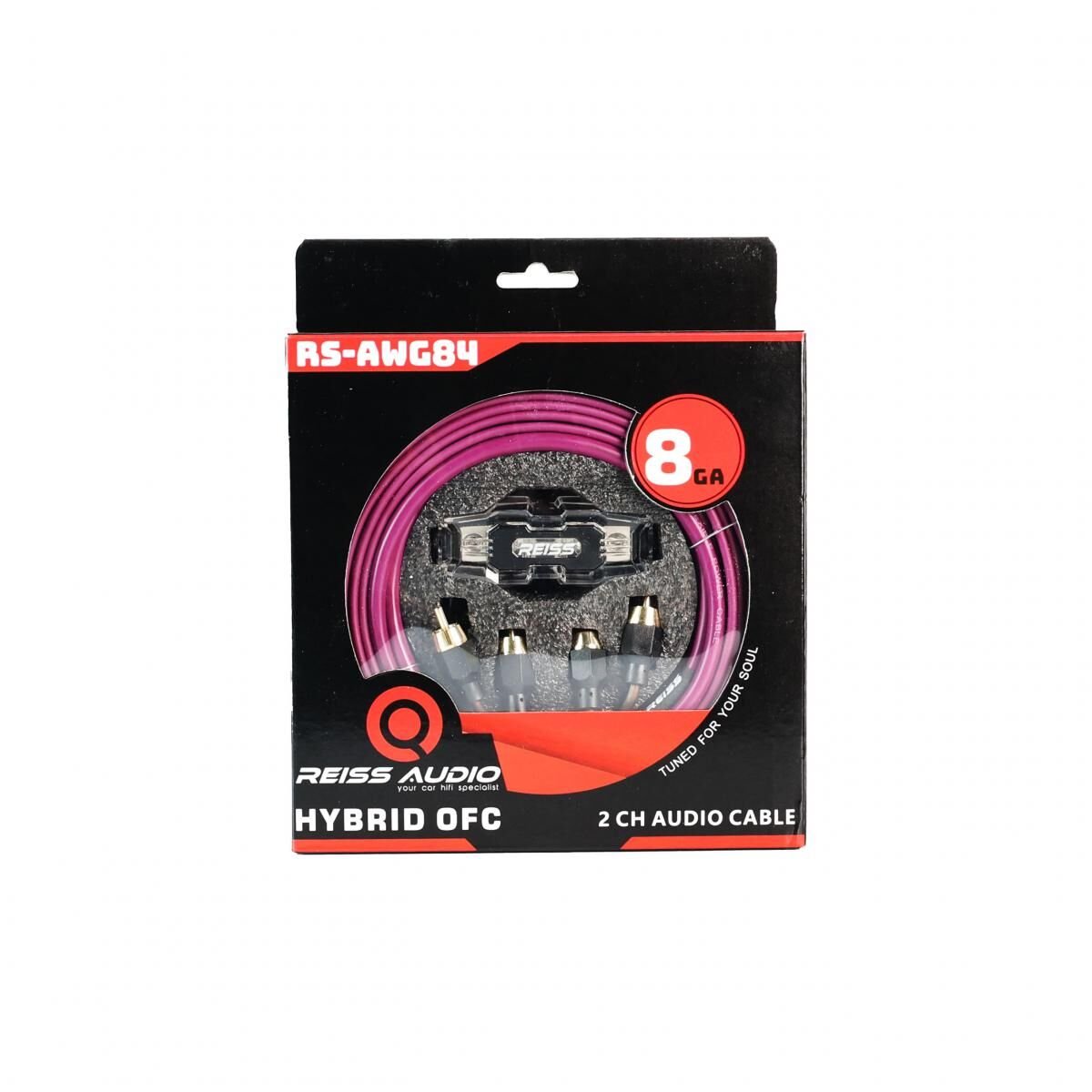REISS AUDIO RS-AWG84 8 GA KABLO TAKIMI FULL SET HYBRİD OFC BAKIR KARIŞIM