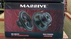 MASSİVE MS-NEO12 30 CM 1400W SUBWOOFER BAS+MS-M8B 20CM MİDRANGE+SX-TA93 DOME TİZ+SX-PW5500.5 5KANAL AMFİ