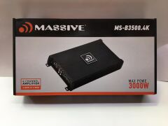 MASSİVE MS-M8B 20CM 400W MİDRANGE X 4 ADET + SX-TA93 DOME TİZ 200W X 2 ADET + MS-B3500.4 4KANAL 3000W AMFİ PANDİZOT KABLO TK.