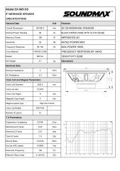 SOUNDMAX SX-M81XS 20 CM MİDRANGE 180WAT MAXİMUM POWER 90WAT RMS POWER