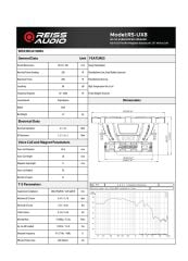 REİSS AUDİO RS-UX8.D4 20 CM KABİNLİ SUBWOOFER BAS 600 WATT MAXİMUM POWER ÇİFT BOBİNLİ