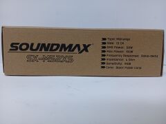 Soundmax SX-M52XS 13 CM MİDRANGE 100 WATT MAXİMUM POWER 50 WATT RMS POWER ÇİFT FİYATIDIR