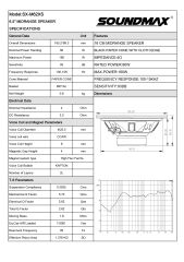 Soundmax SX-M62XS 16 CM MİDRANGE 160 WATT MAXİMUM POWER 80 WATT RMS POWER ÇİFT FİYATIDIR