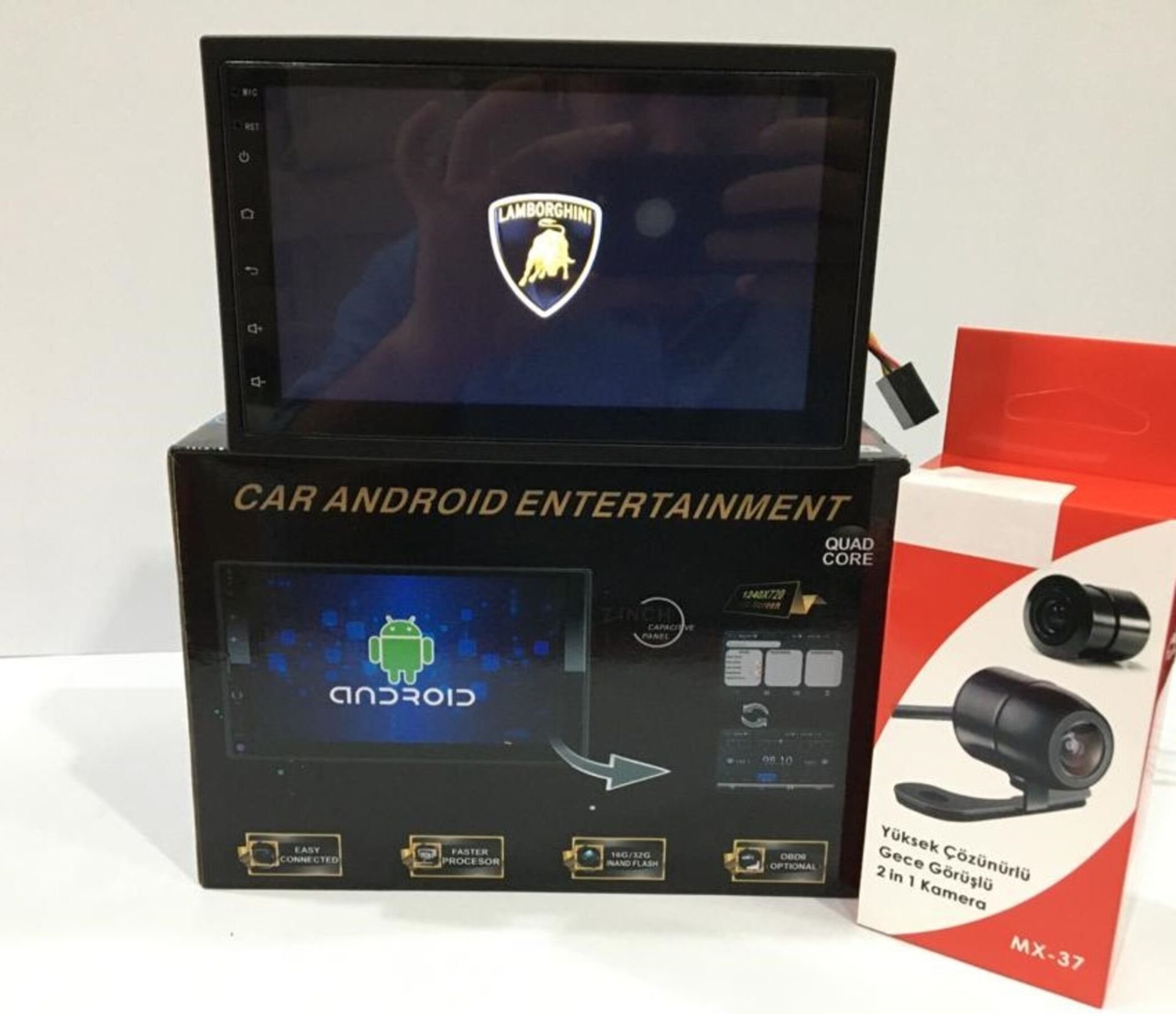 FTH SOUND 7'' ANDROİD 12 DOUBLE TEYP 2-32GB APPLE CAR PLAY KAMERA