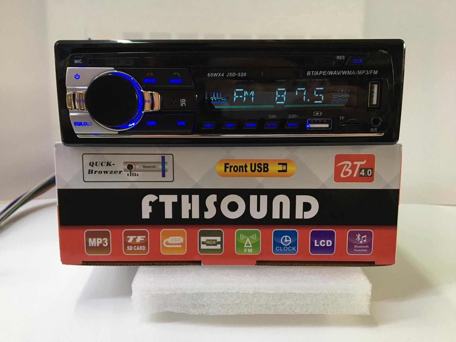 FTH SOUND OTO TEYP BT ÇİFT USB AUX ÇİFT AMFİ ÇIKIŞ KUMANDA