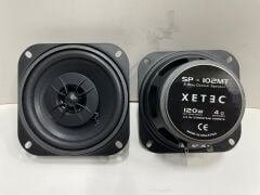 XETEC SP-102MT 10 CM KOAKSİYEL HOPARLÖR 120 WATT MAXİMUM POWER 2 YOLLU ÇİFT FİYATI