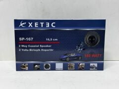 XETEC SP-167 16 CM KOAKSİYEL HOPARLÖR 180 WATT MAXİMUM POWER 2 YOLLU ÇİFT FİYATI
