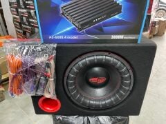 BM BOSCHMANN 30 CM 1400 WAT SUBWOOFER 3000 WATT 4 KANAL AMFİ KABLO TAKIMI KABİN