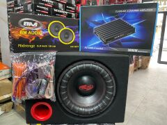 BM BOSCHMANN 30 CM 1400 WAT SUBWOOFER BAS + 3000 WATT 4 KANAL AMFİ + 16 CM MİDRANGE 650 WATT + KABLO TAKIMI + KABİN