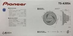PIONEER TS-A30S4 30 CM SUBWOOFER BAS 1400 WATT MAXİMUM POWER