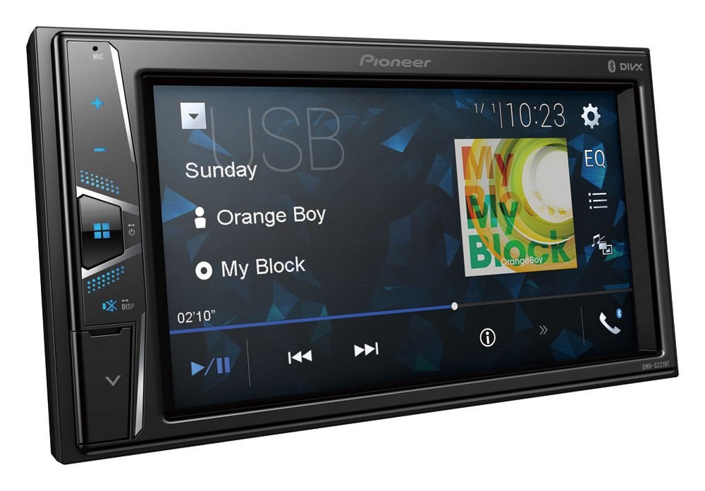 PIONEER DMH-G221BT DOUBLE TEYP BLUETOOTH 2 AMFİ ÇIKIŞI 7BAND EQ