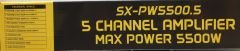 SOUNDMAX SX-PW5500.5 5 KANAL AMFİ 5500 WATT HEM BAS HEM HOPARLÖR