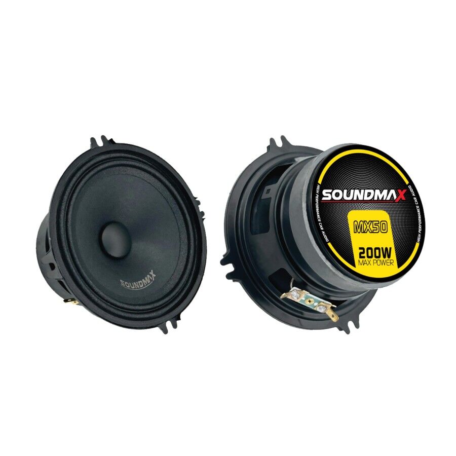SOUNDMAX SX-MX50 MİDRANGE 13 CM 200 WATT MAXİMUM POWER 100 WATT RMS POWER CLOTH SURROUND