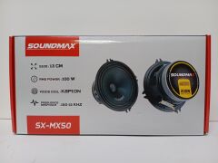 SOUNDMAX SX-MX50 MİDRANGE 13 CM 200 WATT MAXİMUM POWER 100 WATT RMS POWER CLOTH SURROUND