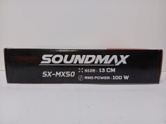 SOUNDMAX SX-MX50 MİDRANGE 13 CM 200 WATT MAXİMUM POWER 100 WATT RMS POWER CLOTH SURROUND