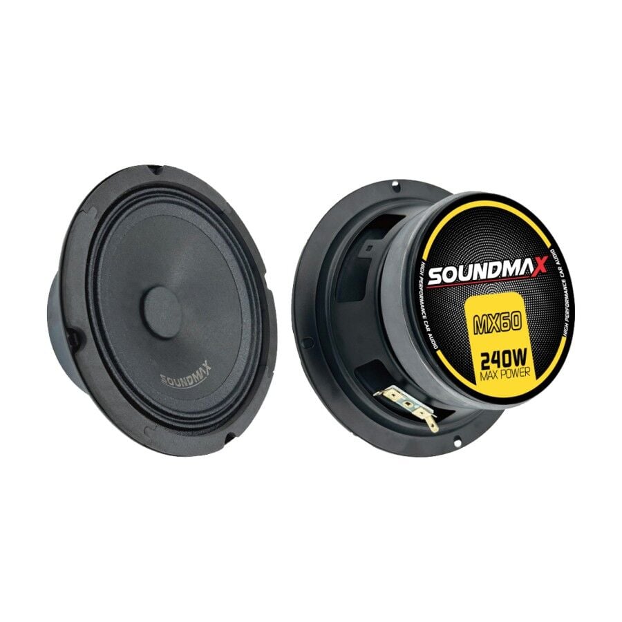 SOUNDMAX SX-MX60 MİDRANGE 16 CM 240 WATT MAXİMUM POWER 120 WATT RMS POWER CLOTH SURROUND