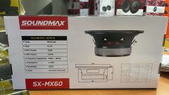 SOUNDMAX SX-MX60 MİDRANGE 16 CM 240 WATT MAXİMUM POWER 120 WATT RMS POWER CLOTH SURROUND