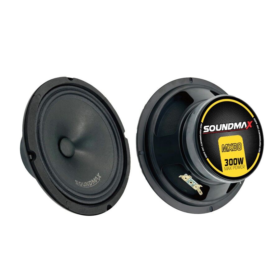 SOUNDMAX SX-MX80 MİDRANGE 20 CM 300 WATT MAXİMUM POWER 150 WATT RMS POWER CLOTH SURROUND