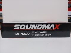 SOUNDMAX SX-MX80 MİDRANGE 20 CM 300 WATT MAXİMUM POWER 150 WATT RMS POWER CLOTH SURROUND