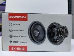 SOUNDMAX SX-BN12 30 CM SUBWOOFER BAS 1500 WATT MAXİMUM POWER 300 WATT RMS POWER