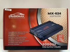 AUDİOMAX MX-624 4 KANAL 24 VOLT AMFİ 3000 WATT
