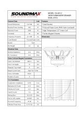 SOUNDMAX SX-AH12 30 CM KABİNLİ SUBWOOFER BAS 4 OHM 2000 WATT MAXİMUM POWER ÇİFT BOBİNLİ