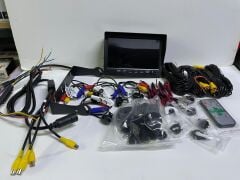 NEWFRON NF-DV750 7'' KAYITLI MONİTÖR + 4 KAMERALI OKUL SERVİS KAYIT CİHAZI 4'E BÖLÜNEBİLEN EKRAN