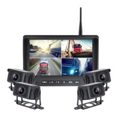 NEWFRON DW-105 7'' KABLOSUZ KAYITLI MONİTÖR + 4 KABLOSUZ KAMERA WİRELESS OKUL SERVİS KAYIT DVR CİHAZI