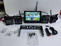 NEWFRON DW-105 7'' KABLOSUZ KAYITLI MONİTÖR + 4 KABLOSUZ KAMERA WİRELESS OKUL SERVİS KAYIT DVR CİHAZI