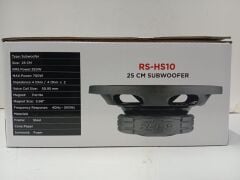 REISS AUDİO RS-HS10 25 CM SLİM İNCE SUBWOOFER BAS ÇİFT BOBİNLİ 700 WATT 350 WATT RMS DUAL D4