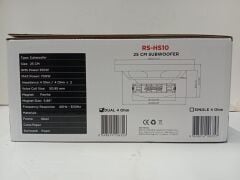 REISS AUDİO RS-HS10 25 CM SLİM İNCE SUBWOOFER BAS ÇİFT BOBİNLİ 700 WATT 350 WATT RMS DUAL D4