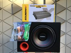 SOUNDMAX SX-FT12 30 CM SUBWOOFER KABİNLİ 3000W 4KANAL AMFİ KABLO