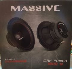 MASSİVE MS-NEO15 38 CM SUBWOOFER BAS 1800 WATT MAXİMUM POWER