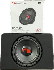 NAKAMİCHİ NS-W10D 25 CM ÇİFT BOBİN 650 WATT SLİM KABİNLİ SUBWOOFER BAS