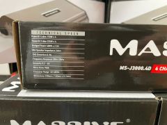 MASSİVE MS-J3000.4D 4 KANALLI AMFİ 4 OHM 4X150 WATT RMS POWER