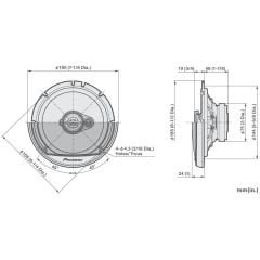 PIONEER TS-A1671F 16 CM TWEETERLİ HOPARLÖR 320 WATT 3 YOLLU