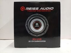 REİSS AUDİO RS-UX8.D4 20 CM SUBWOOFER BAS 600 WATT MAXİMUM POWER ÇİFT BOBİNLİ