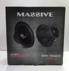 MASSİVE MS-NEO12.S4 30 CM SUBWOOFER BAS SİNGLE TEK BOBİN 1400 WATT MAXİMUM POWER 500 WATT RMS POWER 1 ADET