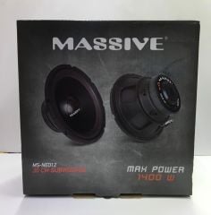MASSİVE MS-NEO12.D4 30 CM SUBWOOFER BAS DUAL ÇİFT BOBİN 1400 WATT MAXİMUM POWER 500 WATT RMS POWER 1 ADET