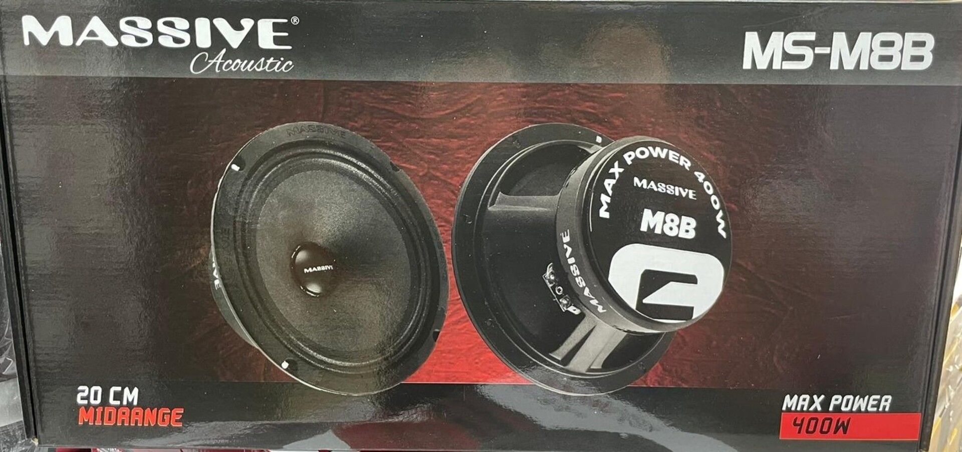 MASSİVE MS-M8B 20 CM MİDRANGE 400 WATT MAXİMUM POWER 150 WAT RMS POWER ÇİFT FİYATIDIR