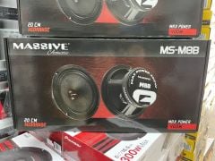 MASSİVE MS-M8B 20 CM MİDRANGE 400 WATT MAXİMUM POWER 150 WAT RMS POWER ÇİFT FİYATIDIR