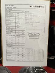 MASSİVE MS-M54FX 13 CM MİDRANGE 200 WATT MAXİMUM POWER ÇİFT FİYATIDIR 100 WATT RMS POWER