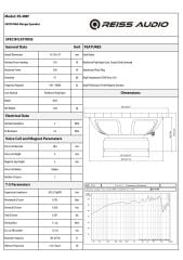 REISS AUDİO RS-M8F 20 CM MİDRANGE 300 WATT MAXİMUM POWER ÇİFT FİYATIDIR 150 WATT RMS