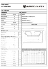 REISS AUDİO RS-M8LX 20 CM MİDRANGE 300 WATT MAXİMUM POWER 3 FARKLI RENK LEDLİ KAPAKLI ÇİFT FİYATIDIR.