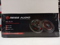 REISS AUDİO RS-SL12 KABİNLİ 30 CM SLİM SUBWOOFER BAS 2000 WATT POWER ÇİFT BOBİNLİ